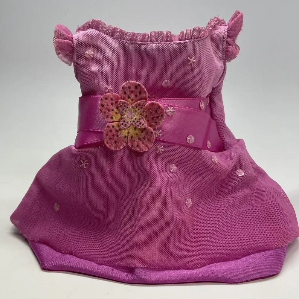 American Girl 2005 2-1 Ice Skating Outfit Two-tiered Pink Costume Dress for Doll